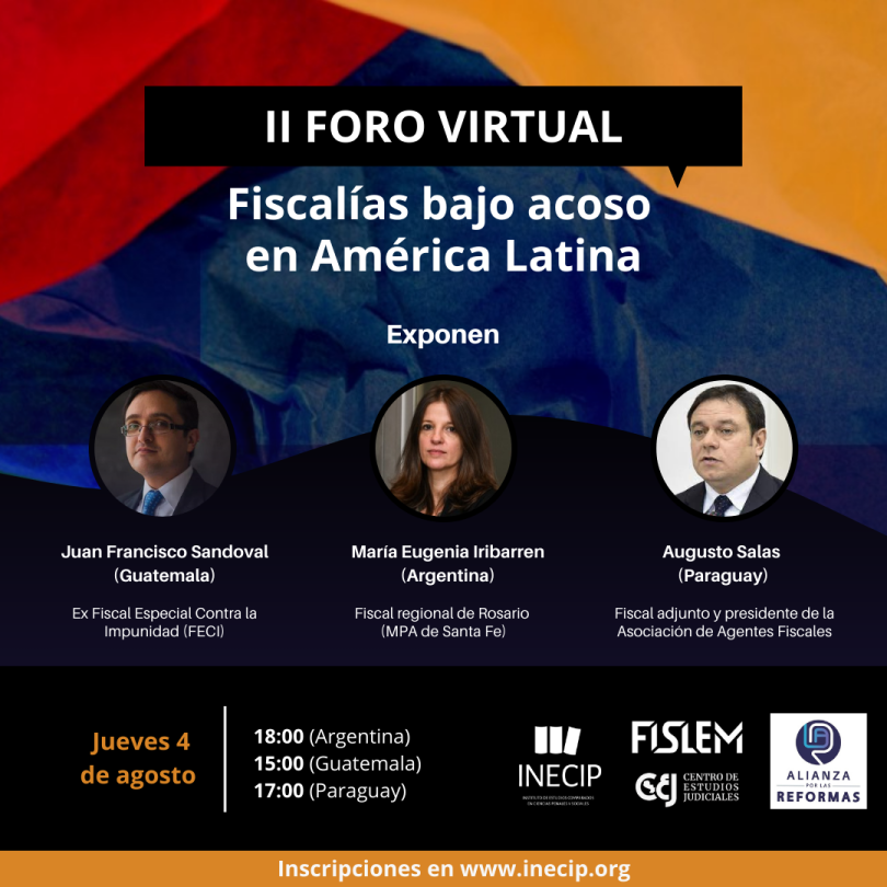 II Foro virtual: Fiscalías bajo acoso en América Latina