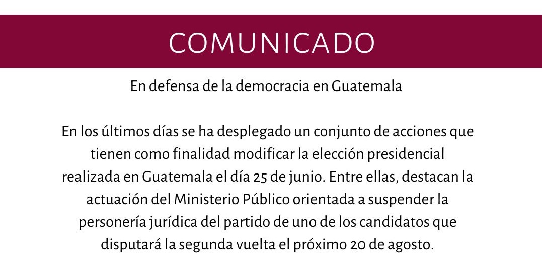En defensa de la democracia en Guatemala